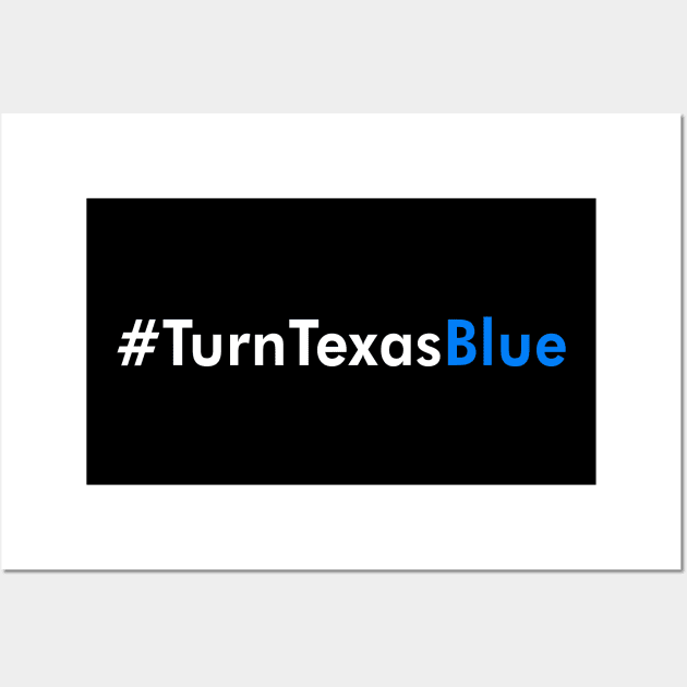 Turn Texas Blue Hashtag Wall Art by snapoutofit